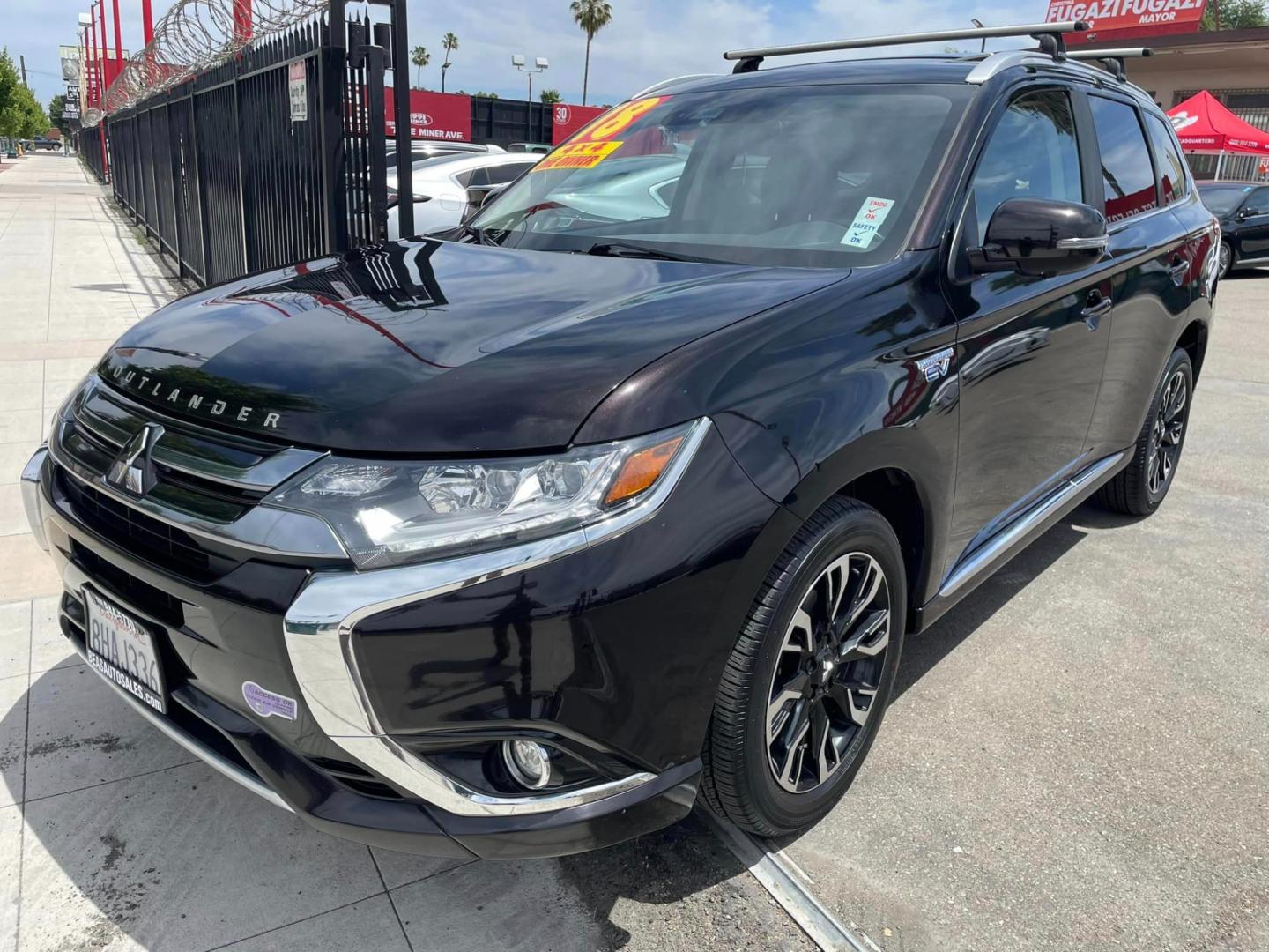 2018 BLACK /BLACK Mitsubishi Outlander PHEV (JA4J24A59JZ) , located at 744 E Miner Ave, Stockton, CA, 95202, (209) 944-5770, 37.956863, -121.282082 - PLUS TAXES AND FEES - Photo#3